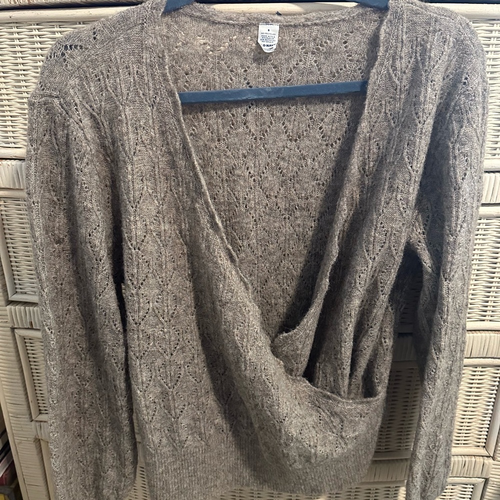 old navy wrap sweater